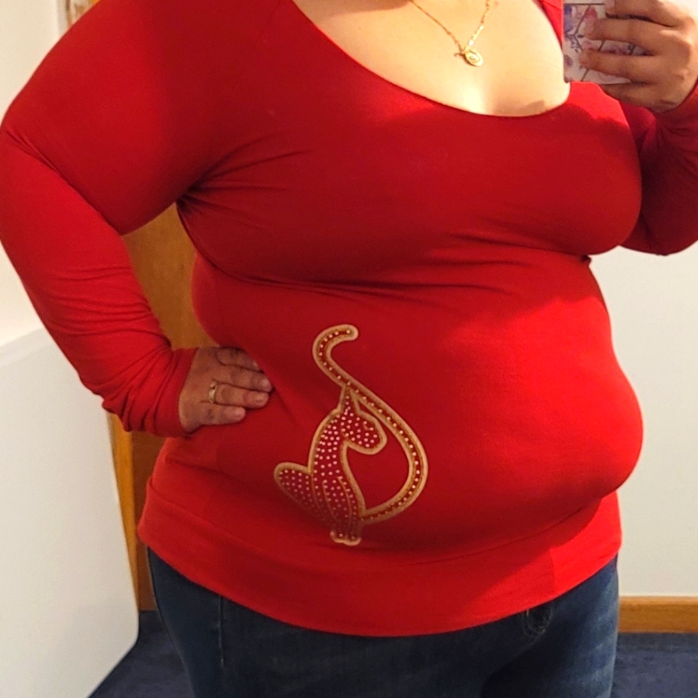 Baby Phat red sweater